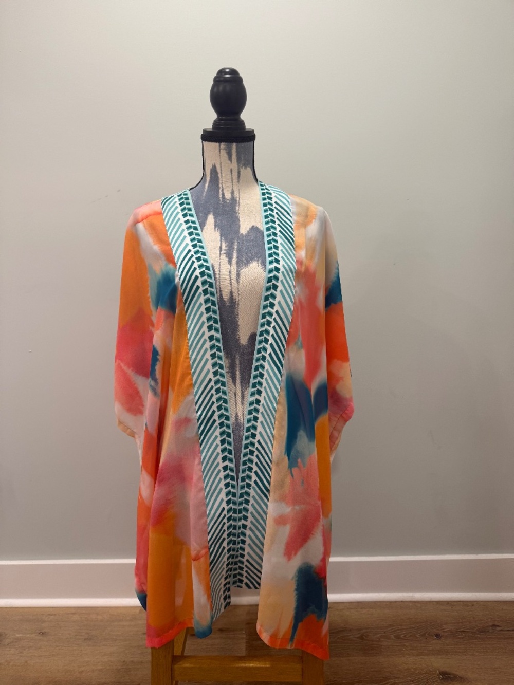 Chico's Watercolor Kimono Size L/XL